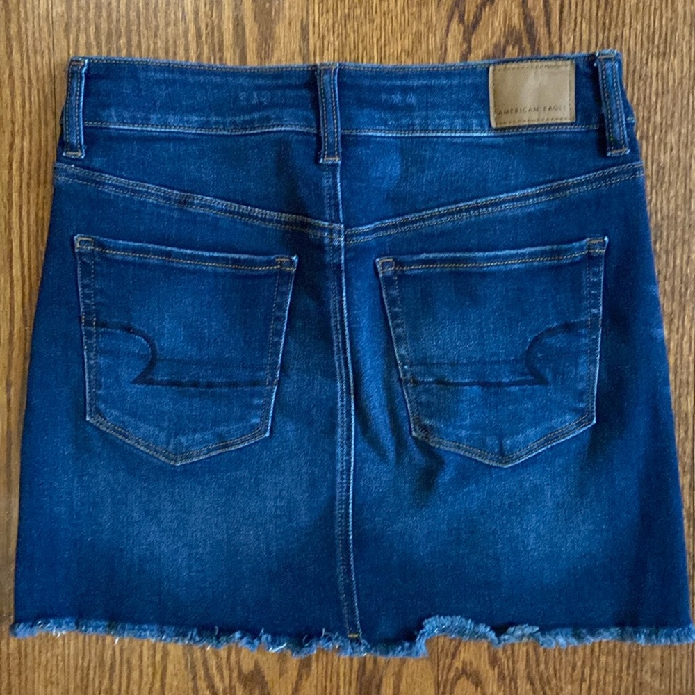 American Eagle next level stretch high rise denim mini skirt